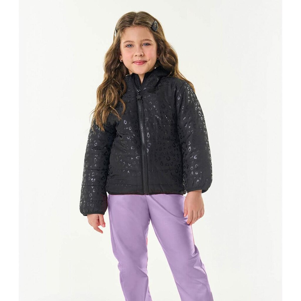 Jaqueta Puffer Infantil Trick Nick Preto