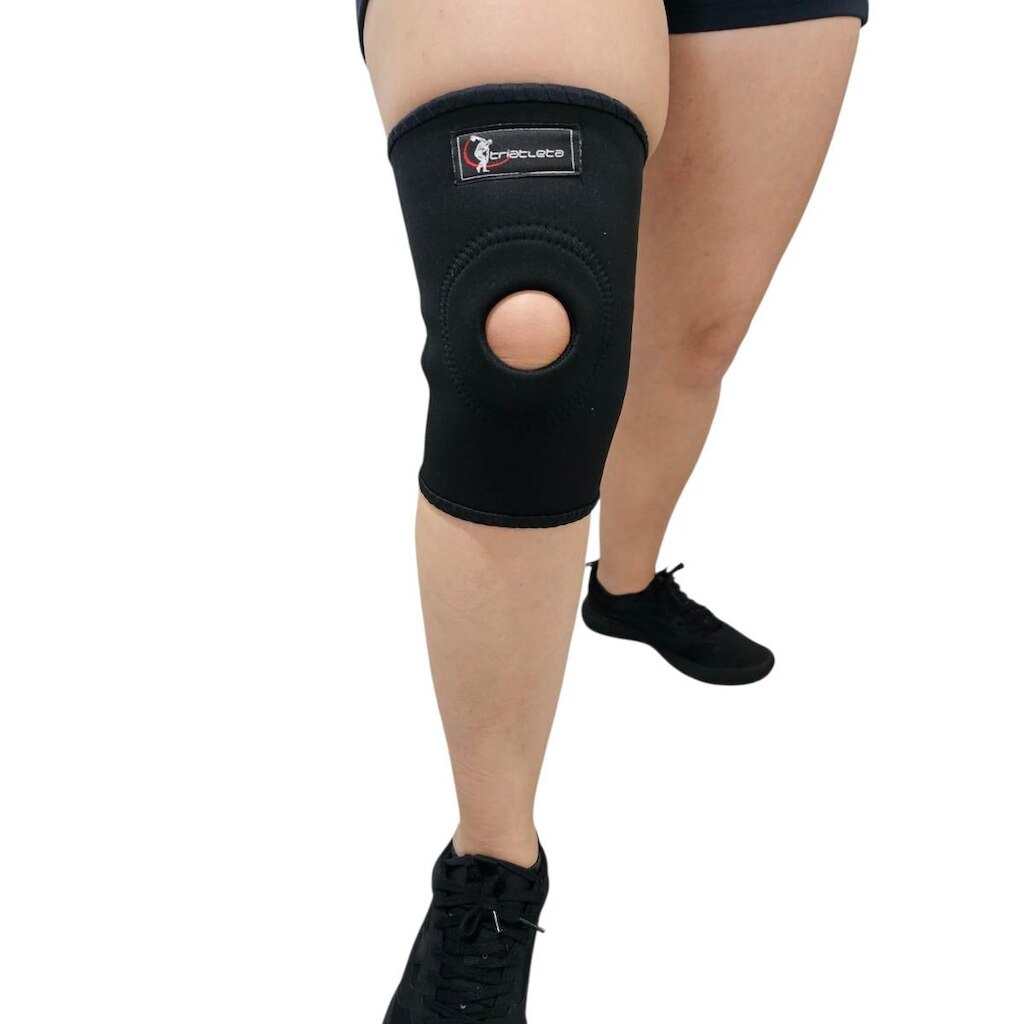 Joelheira com Suporte Patelar em Neoprene Triatleta Esportes