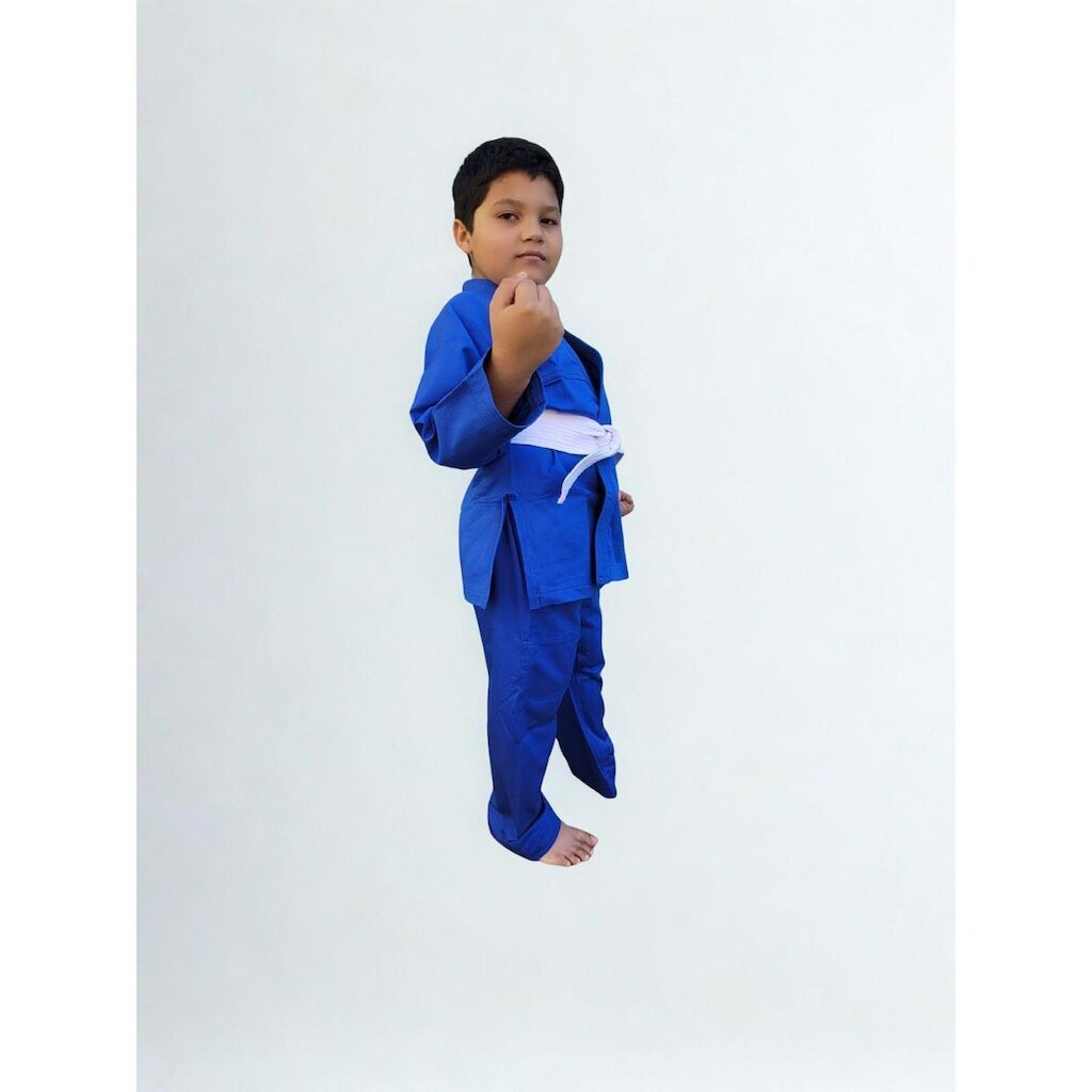 Kimono Infantil Reforçado Jiu-Jitsu Com Faixa