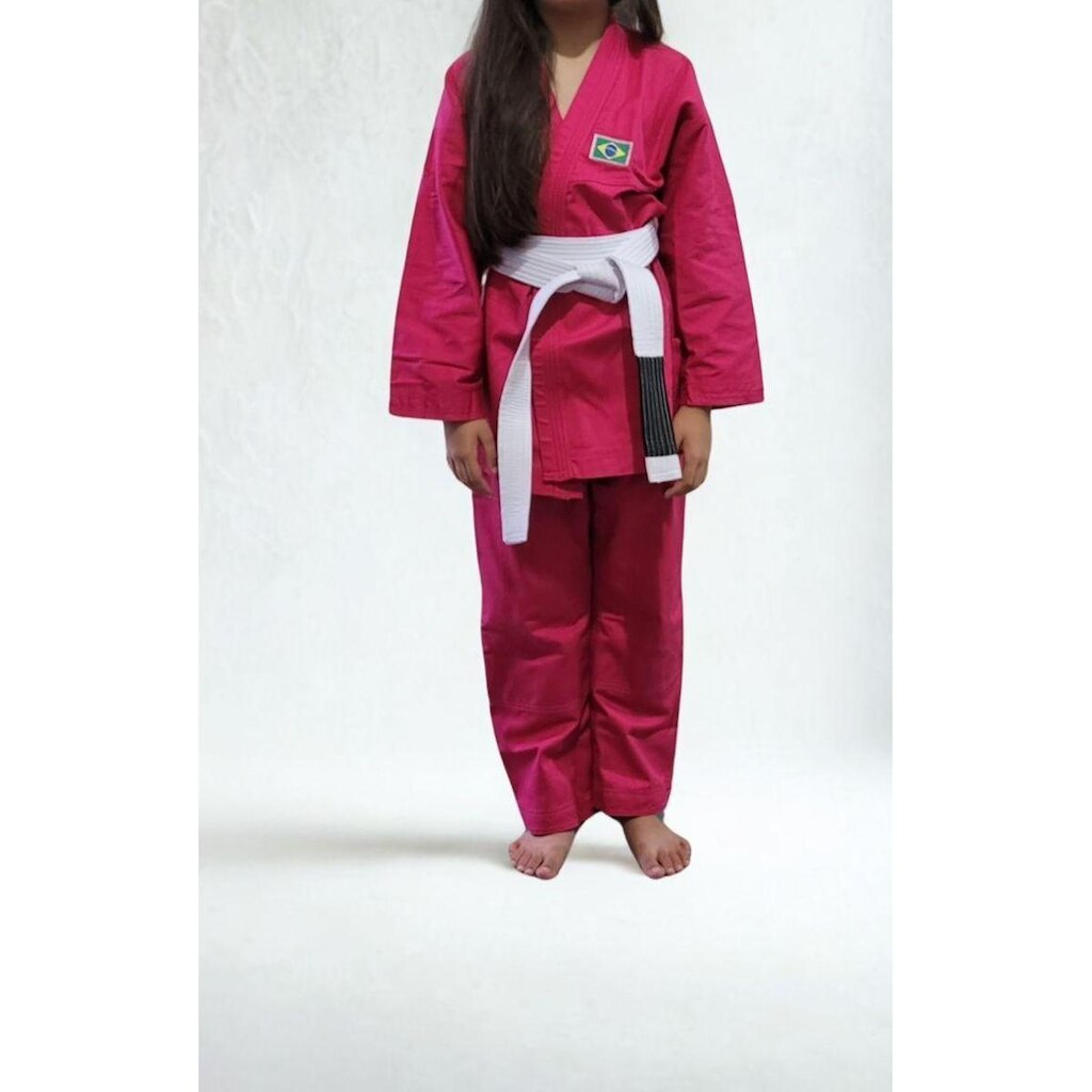 Kimono Infantil Reforçado Jiu-Jitsu Com Faixa