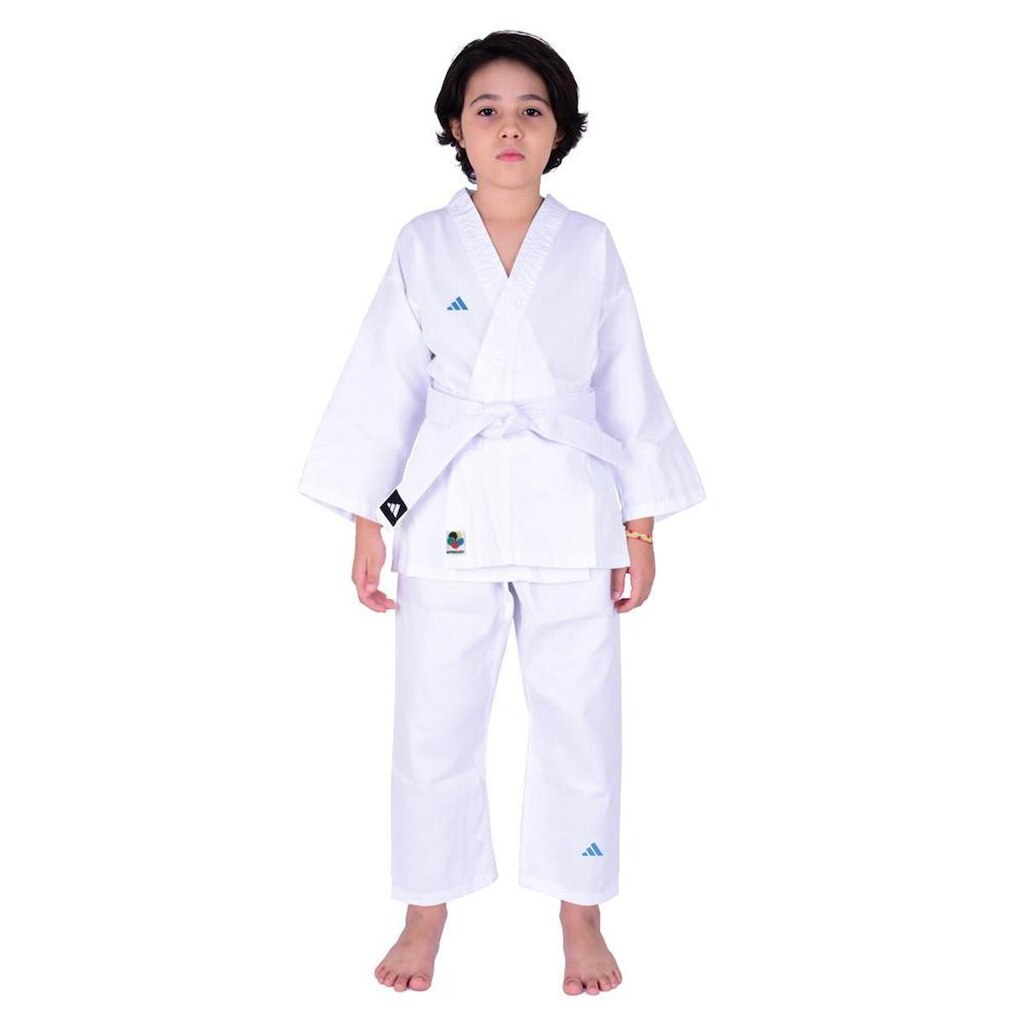 Kimono Karate adidas Iniciante K200 2.0 AdiStart WKF Branco