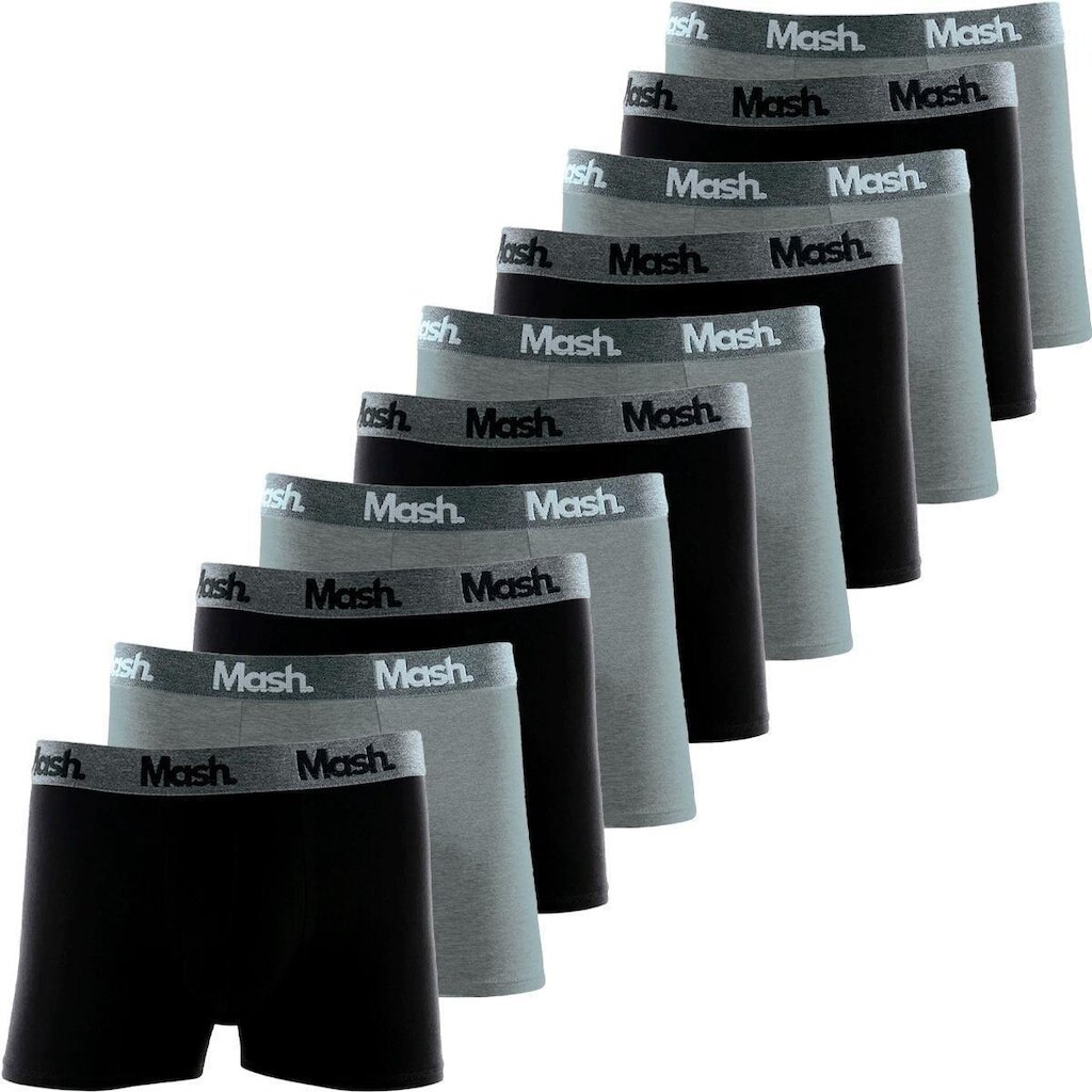 Kit 10 Cuecas Boxer Mash Algodão Box Confortável Cueca Masculina Cós Elástico Original