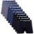 Kit 10 Cuecas Dorbe Boxer Microfibra - Preto+Marinho