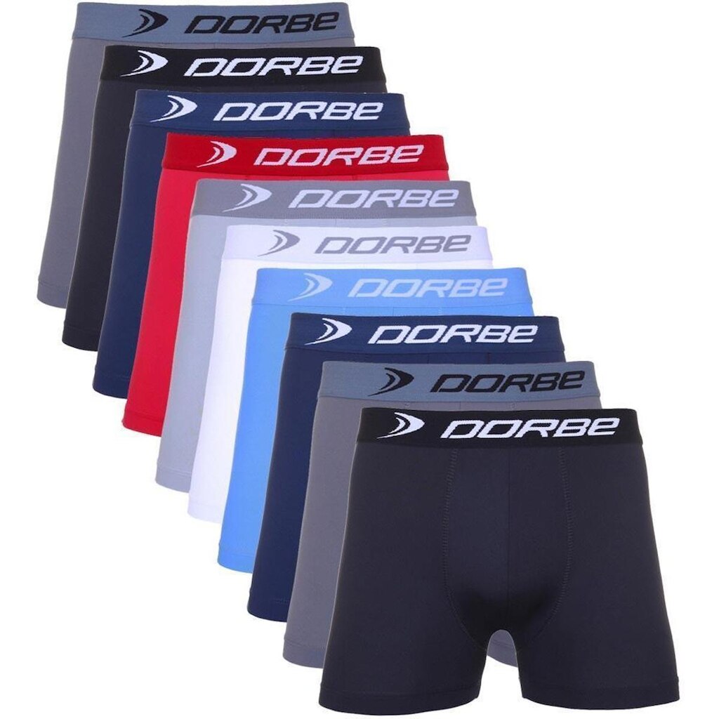 Kit 10 Cuecas Dorbe Boxer Microfibra