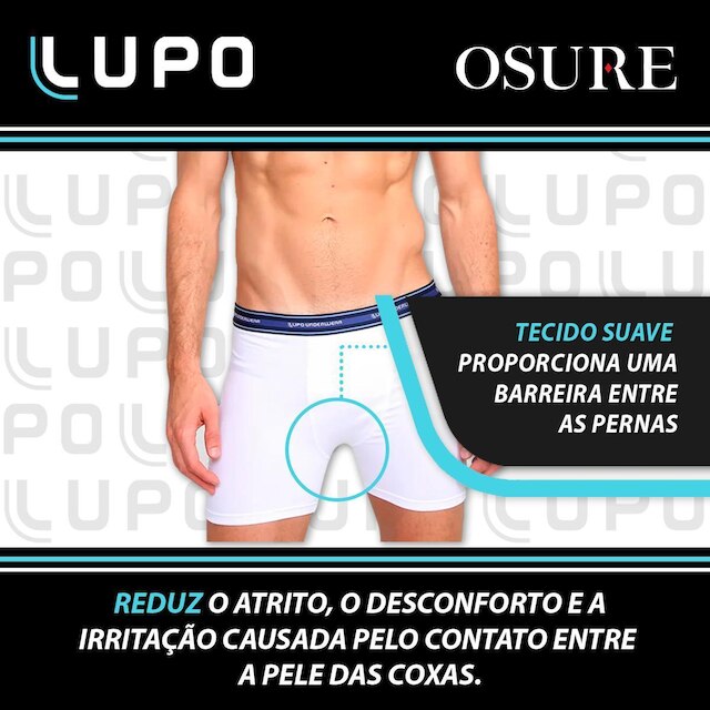 Kit 10 Cuecas Lupo Boxer Em Algodão Cueca Box Masculina Cotton Adulto Confortável Original 523