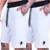 Kit 2 Bermudas Moletom Masculino Shorts Esportivo Basquete Dibre - Branco