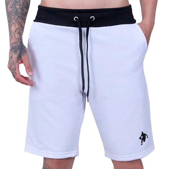 Kit 2 Bermudas Moletom Masculino Shorts Esportivo Basquete Dibre