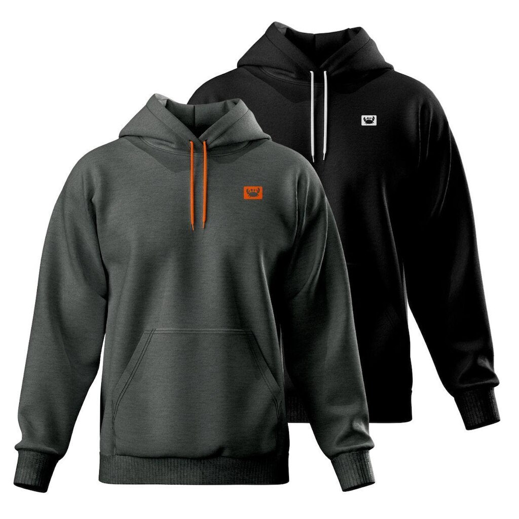 Kit 2 Blusa de Moletom Canguru com Capuz Confortável Estilo Casual Siri
