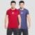 Kit 2 Camisetas Masculina Dry Alpha - Vinho+Azul