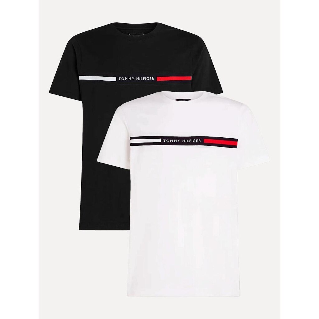 Kit 2 Camisetas Tommy Hilfiger | Chest Insert Logo Masculinas