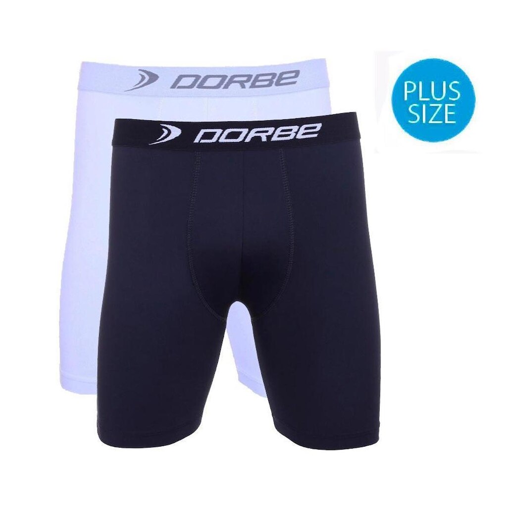 Kit 2 Cuecas Dorbe Long Leg Algodão Plus Size