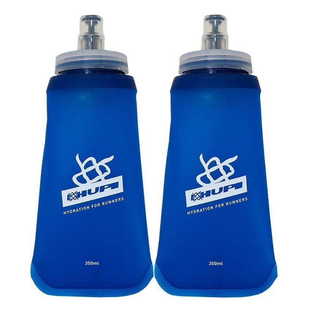Kit 2 Garrafas Dobrável Soft Flask HUPI 350Ml