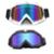 Kit 2 Óculos Motocross Espelhado Snowboard Kitesurf Jet Ski - Preto+Branco