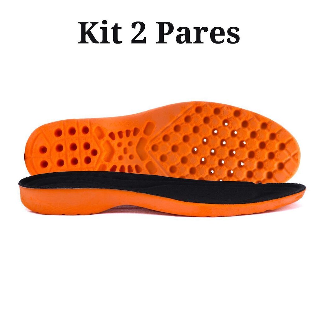 Kit 2 Palmilhas Ortopédica em Gel para Dores nos Pés