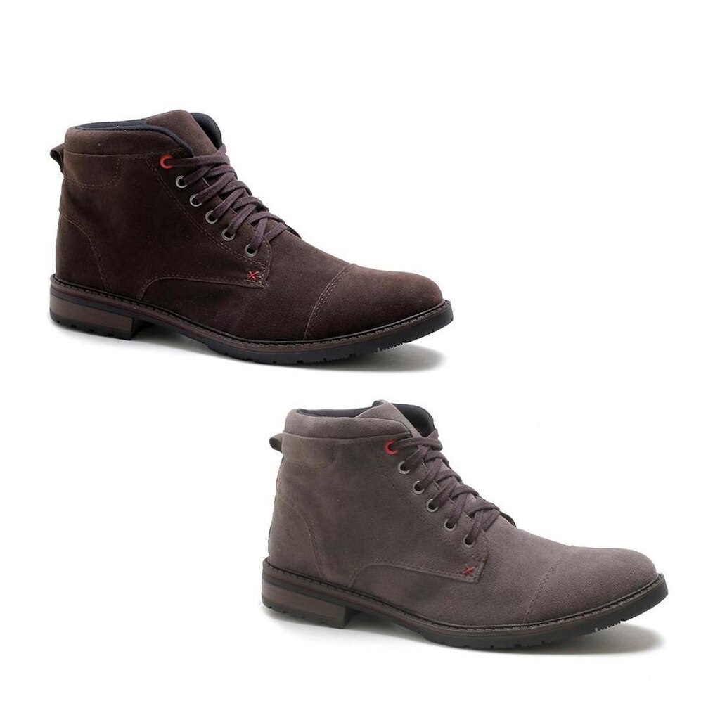 Kit 2 Pares de Bota Masculina Pórtice Camurça