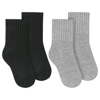 Kit 2 Pares de Meias Selene Básica Cano Médio Inf