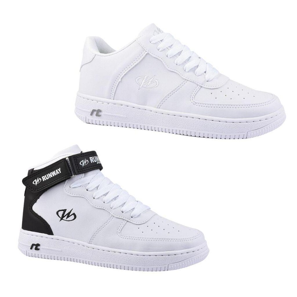 Kit 2 Pares De Tênis Estilo Retrô Sneaker Runway Masculino