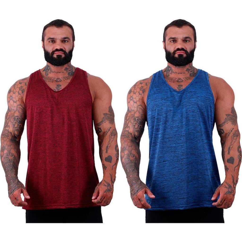 Kit 2 Regata Cavada Dry Rajado Masculina MXD Estampada