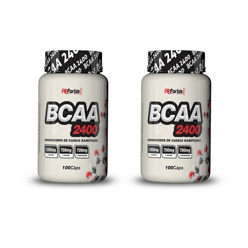 Kit 2X BCAA 2400 Gourmet 100 caps - FN Forbis Nutrition