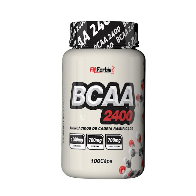 Kit 2X BCAA 2400 Gourmet 100 caps - FN Forbis Nutrition