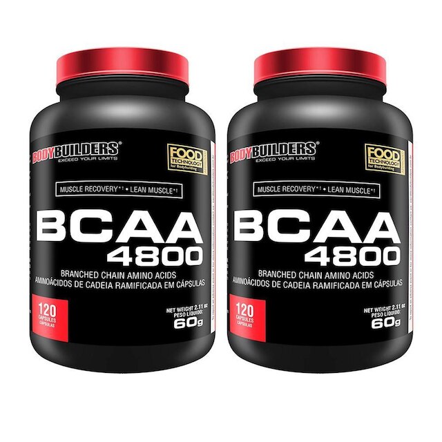 Kit 2x BCAA 4800 - 120 cáps – Bodybuilders