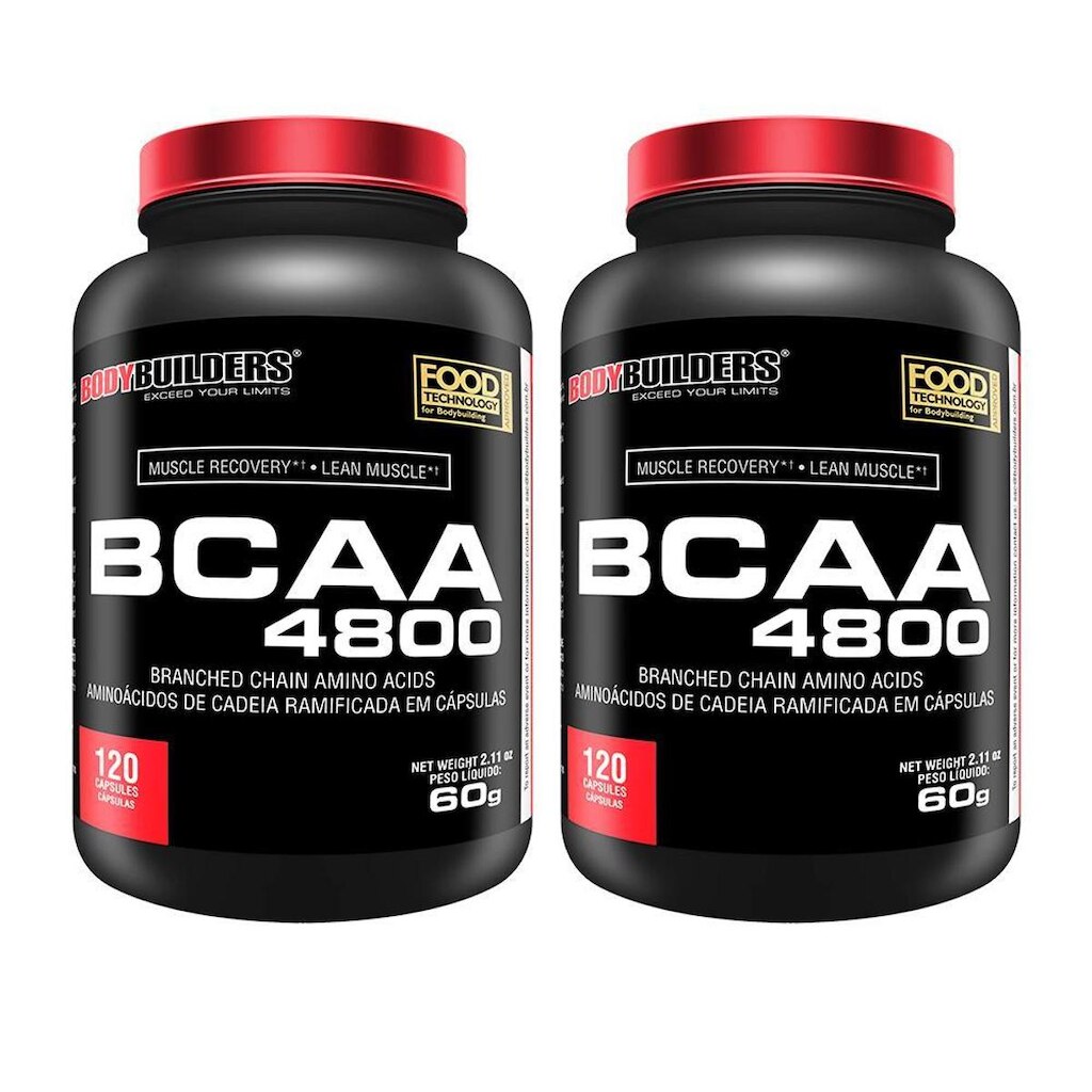 Kit 2x BCAA 4800 - 120 cáps – Bodybuilders