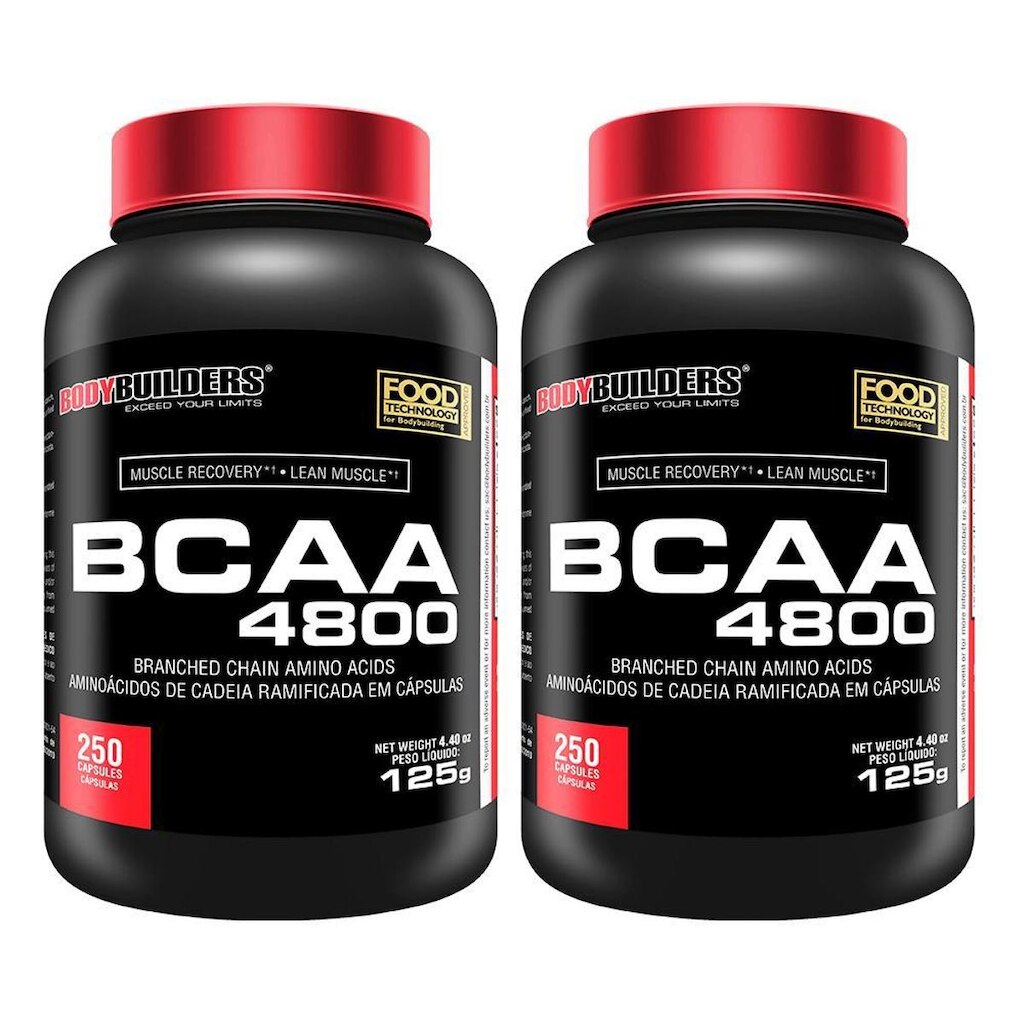 Kit 2x BCAA 4800 - 250 cáps – Bodybuilders