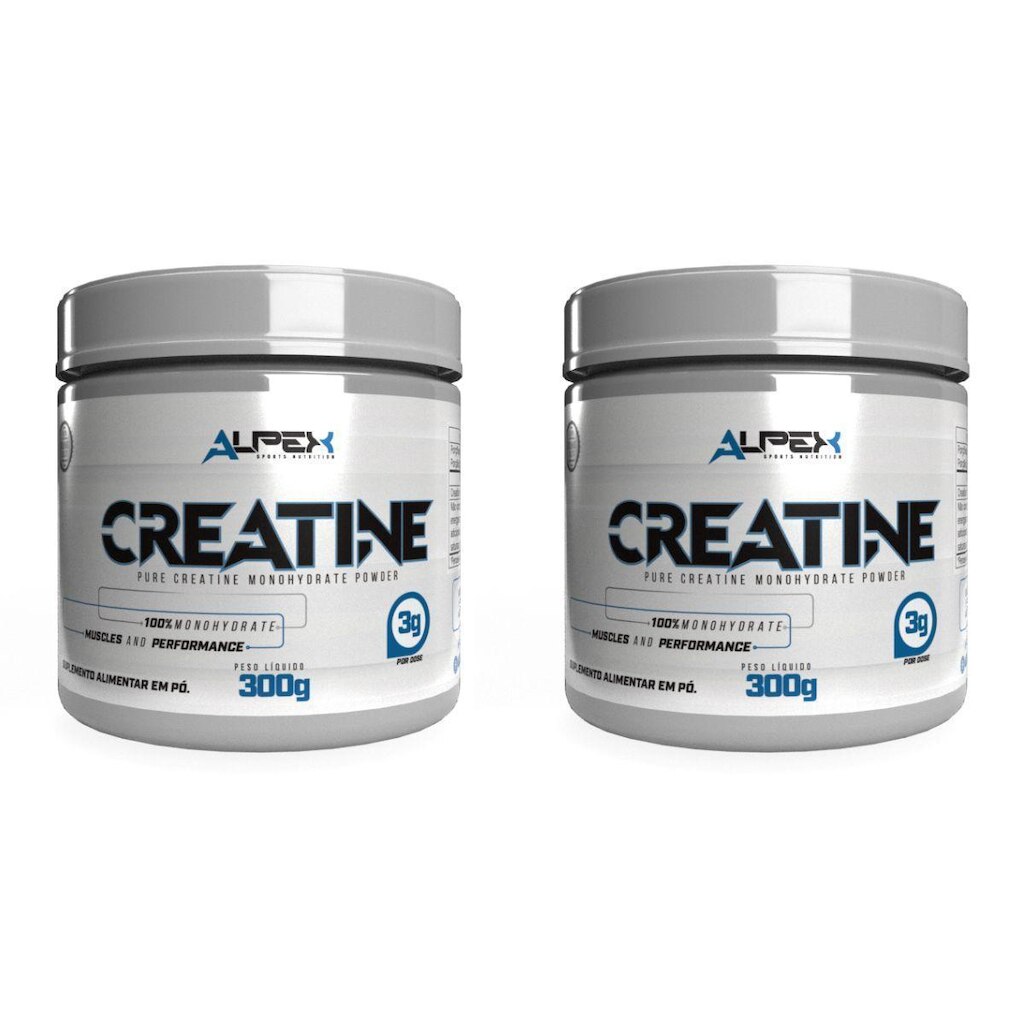 Kit 2x Creatina 100% Pura 300g - Alpex