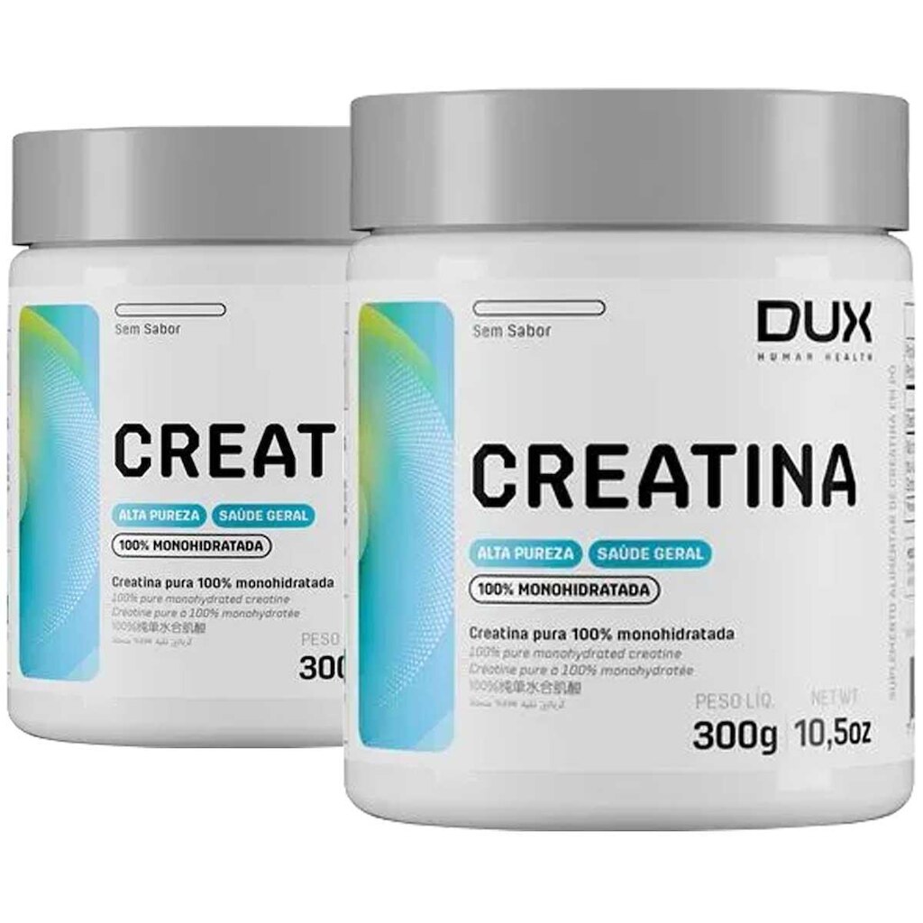 Kit 2x Creatina Monohidratada 100% Pura 300g Dux Nutrition