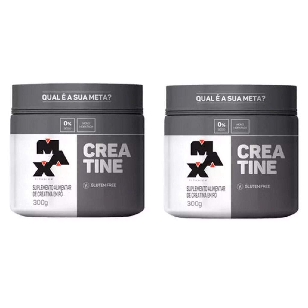 Kit 2x Creatina Monohidratada 300g - Max Titanium