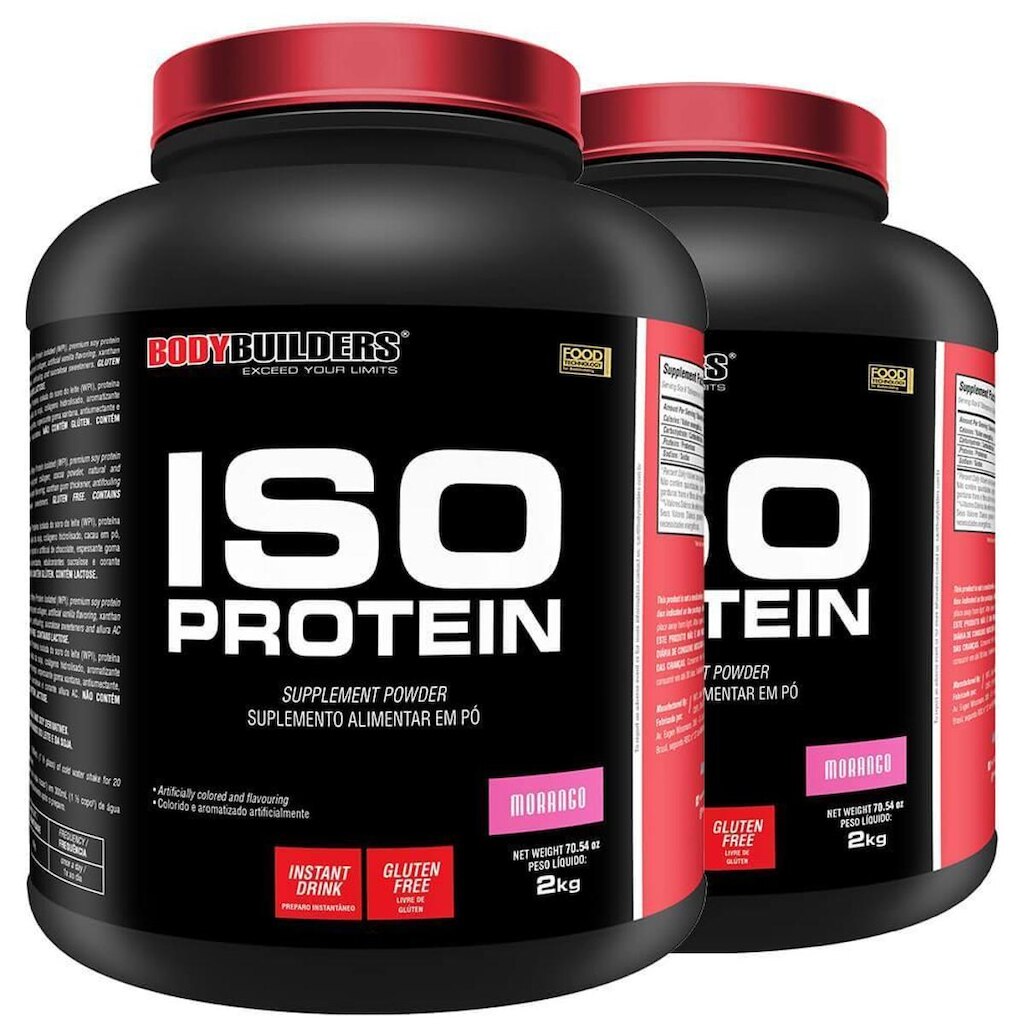 Kit 2x Whey Iso Protein 2kg - Bodybuilders