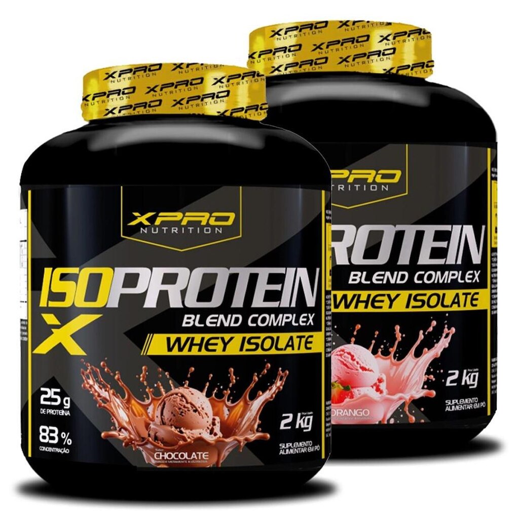 Kit 2x Whey Iso Protein Blend Complex  Isolado 2Kg - XPRO