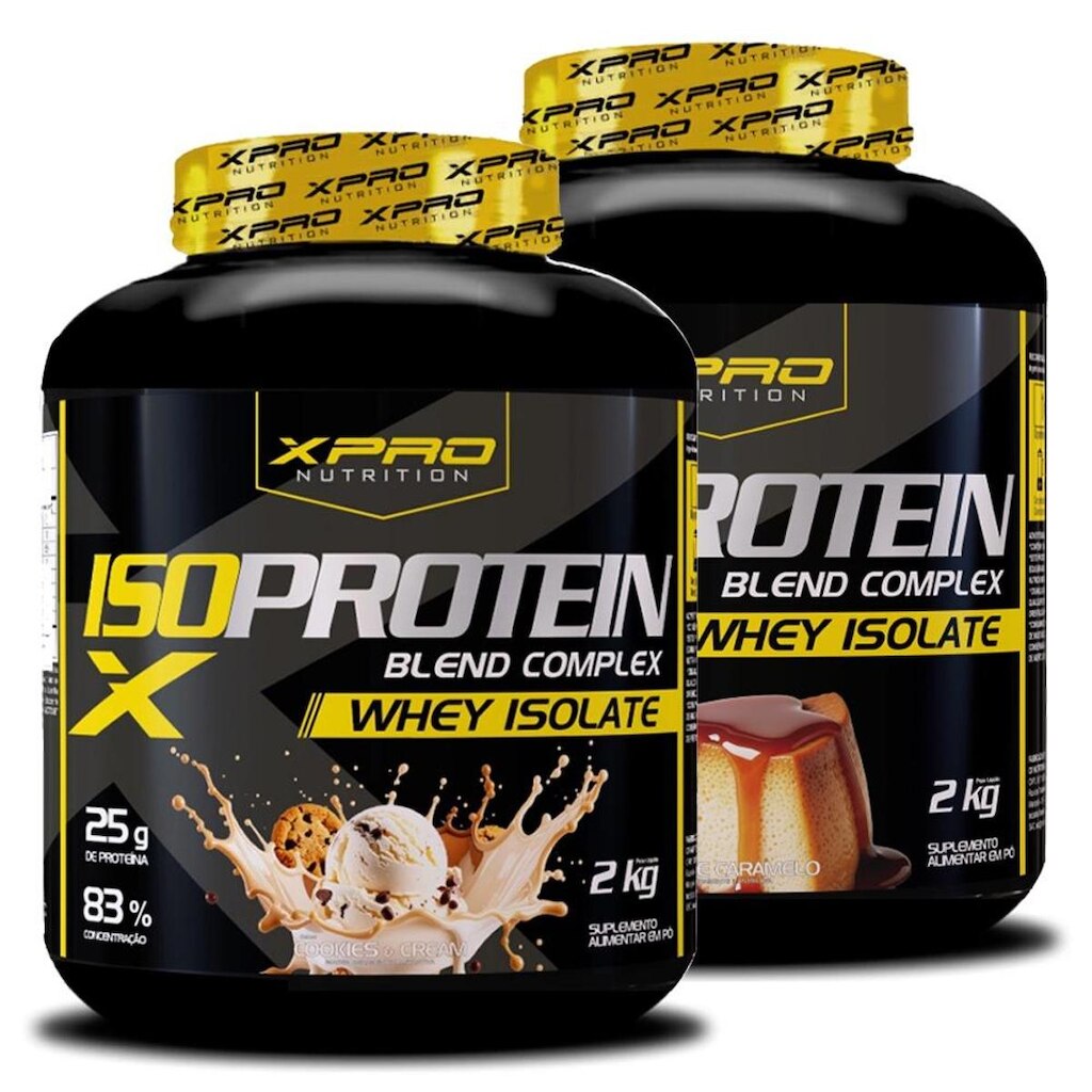 Kit 2x Whey Iso Protein Blend Complex  Isolado 2Kg - XPRO