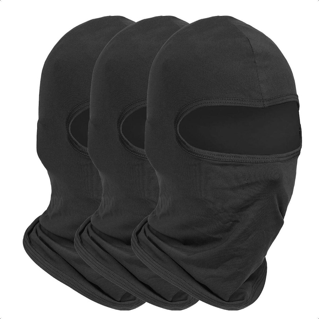 Kit 3 Balaclava Bandana Touca Ninja Proteção Uv Térmica