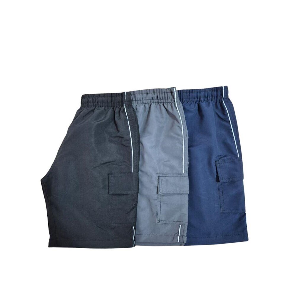 Kit 3 Bermudas Masculino Infantil Juvenil