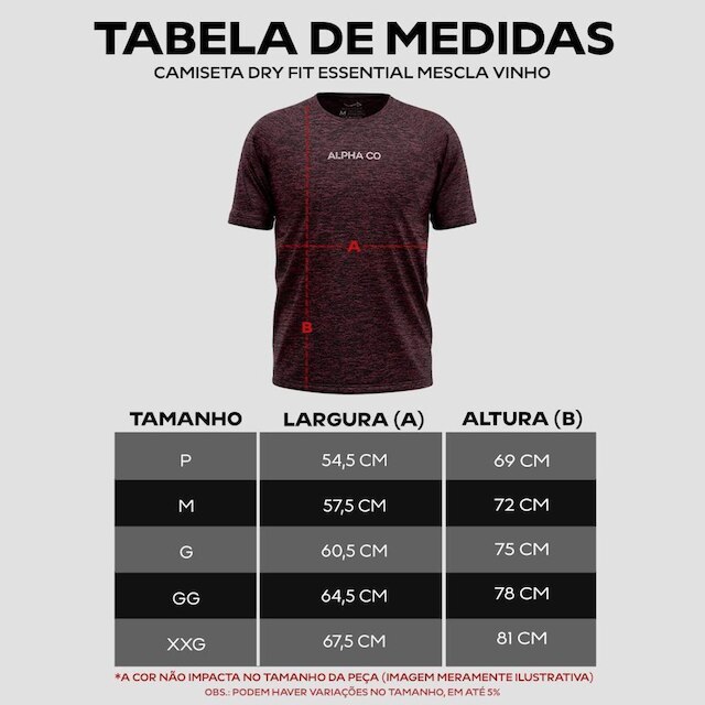 Kit 3 Camisetas Dry Alpha Co Masculina