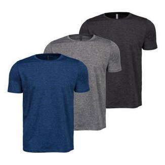 Kit 3 Camisetas Masculina Dry Academia Treino Fitness