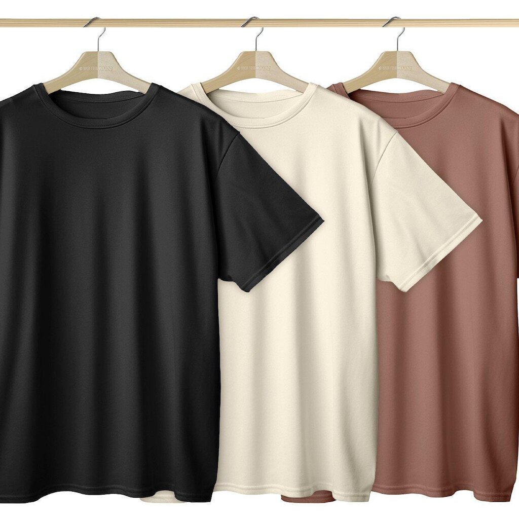 Kit 3 Camisetas Oversized Basica Streetwear Masculina Larga 100% Algodão