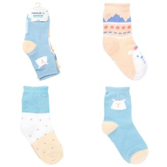 Kit 3 Meias Infantil Algodão Pimpolho Menina 31-34