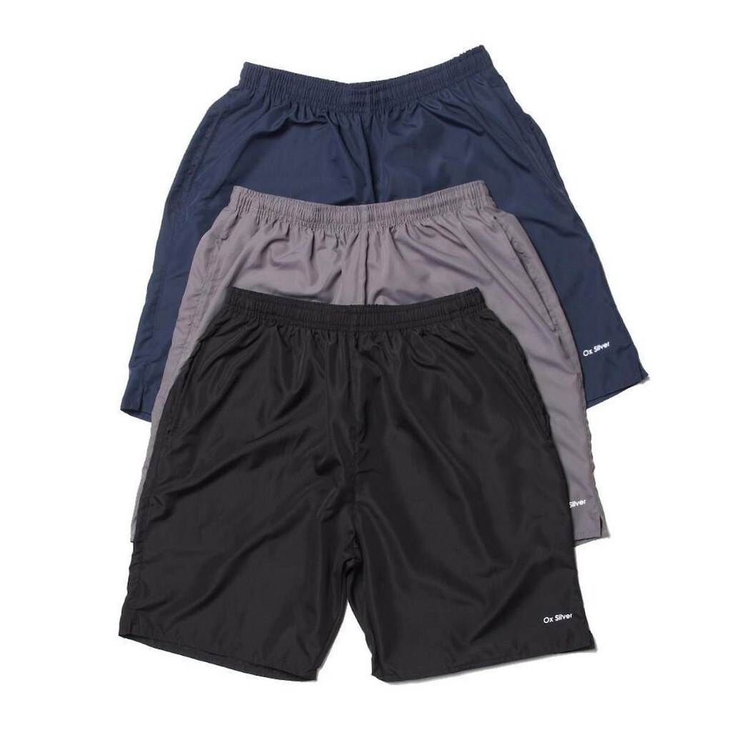 Kit 3 Shorts Curto Com Bolsos - Tecido Leve