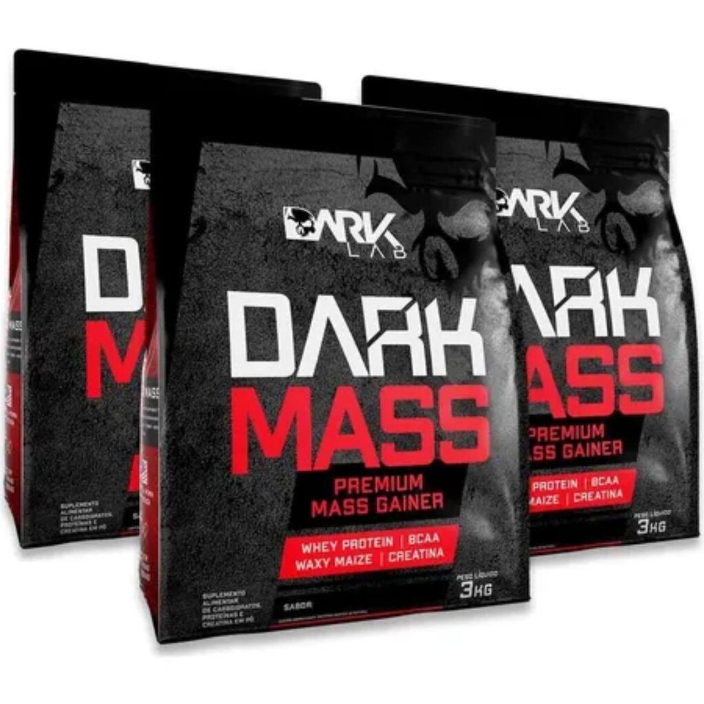 Kit 3x Hipercalórico Dark Mass 3kg - Dark Lab