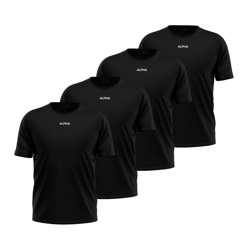 Kit 4 Camisetas Dry Alpha Co Masculina