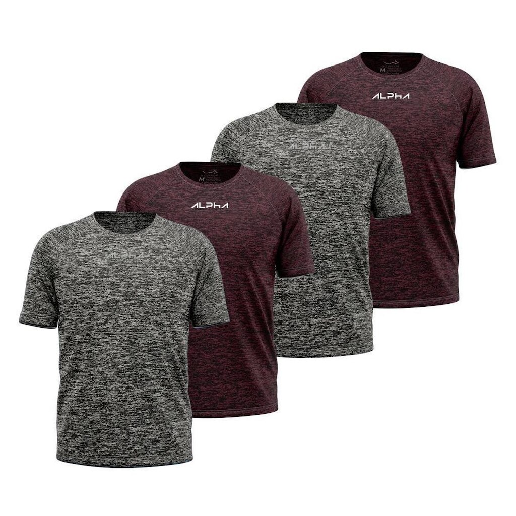 Kit 4 Camisetas Dry Alpha Co Masculina
