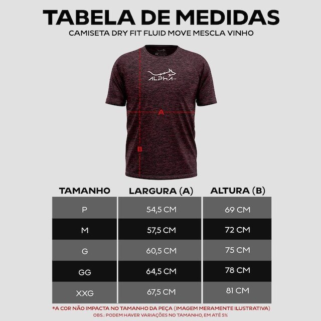 Kit 4 Camisetas Dry Alpha Co Masculina