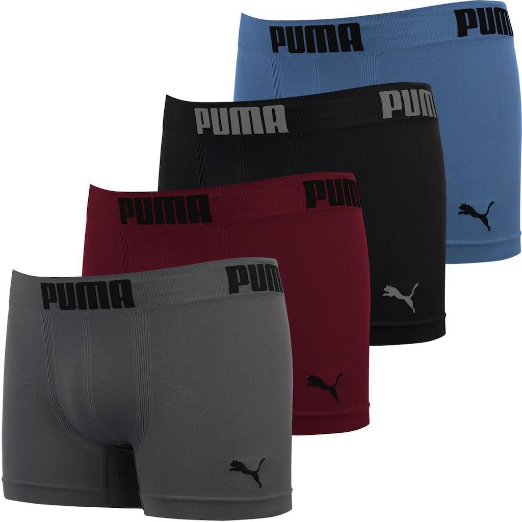 Kit 4 Cuecas Boxer Puma Masculina Cueca Box Microfibra Sem Costura Original