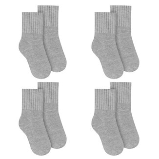 Kit 4 Pares de Meias Selene Básica Cano Médio Inf