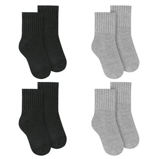 Kit 4 Pares de Meias Selene Básica Cano Médio Inf