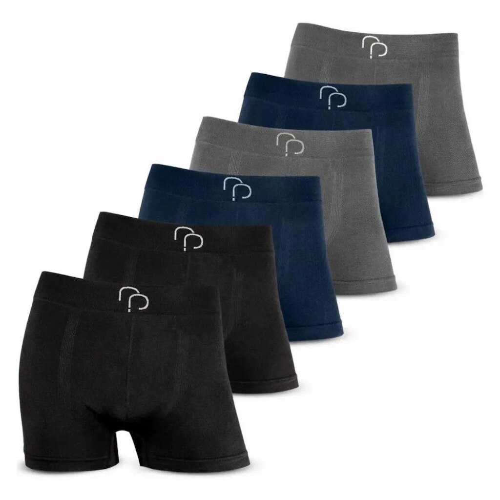 Kit 6 Cuecas Boxer Rafa Parize Sem Costura Masculina Confortável Anatômica