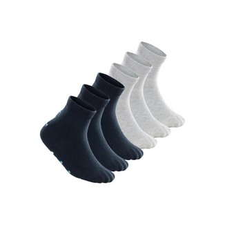 Kit 6 Pares de Meias Bebê Antiderrapante Lupo 2041-032 Azul Marinho