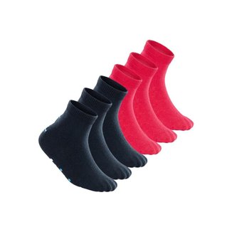 Kit 6 Pares de Meias Bebê Antiderrapante Lupo 2041-032 Azul Marinho